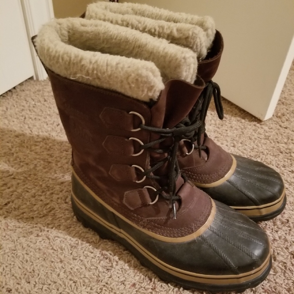 Brown Sorel Caribou boots